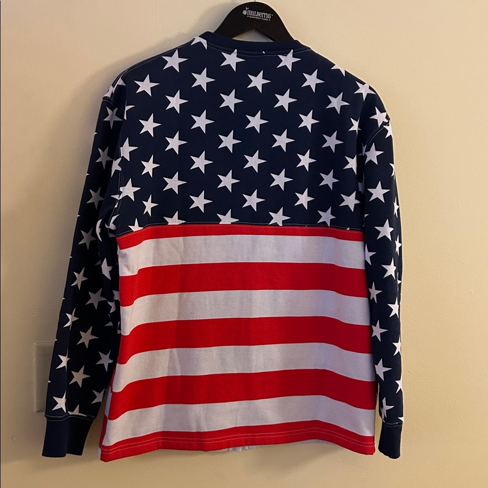 Isaac’s Designs American Flag Zippered Jacket Size Medium (Ladies size 10-12) - Picture 7 of 17